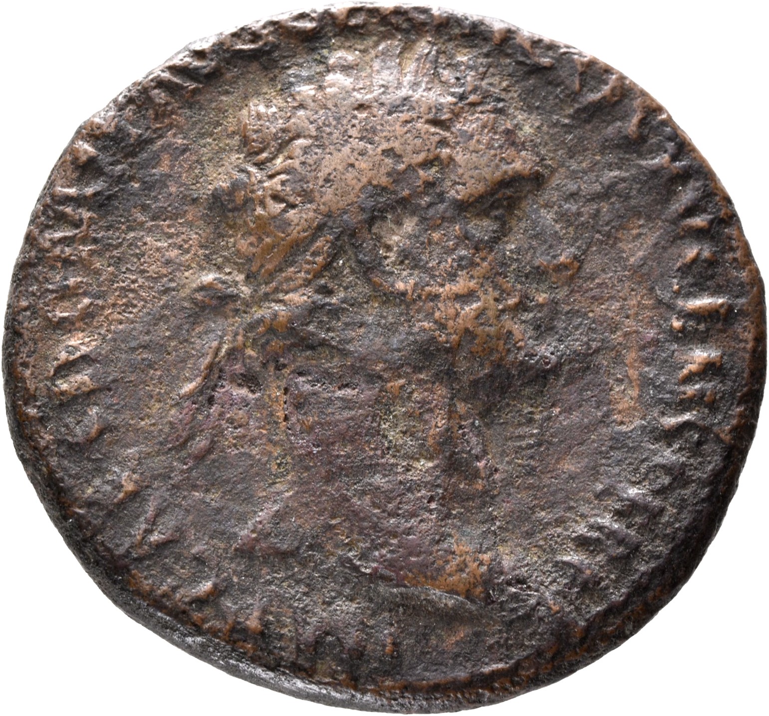 RIC II, Part 1 (second edition) Domitian 707 Domitian obverse, Head of Domitian, laureate, right