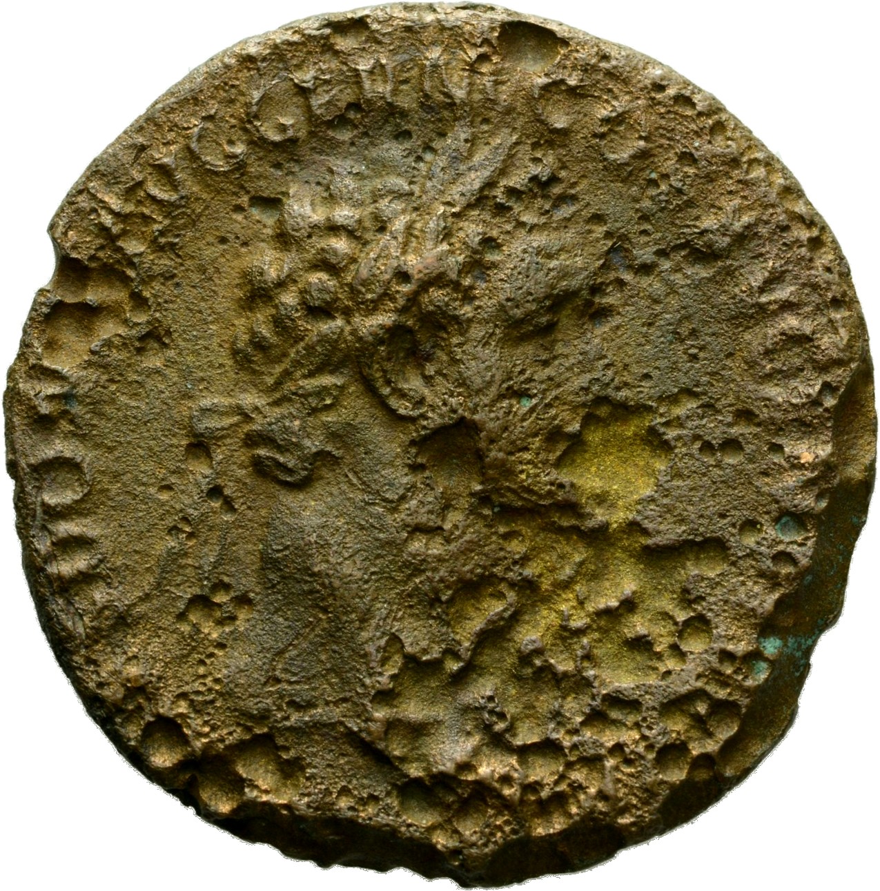 RIC II, Part 1 (second edition) Domitian 709 Domitian obverse, Head of Domitian, laureate, right
