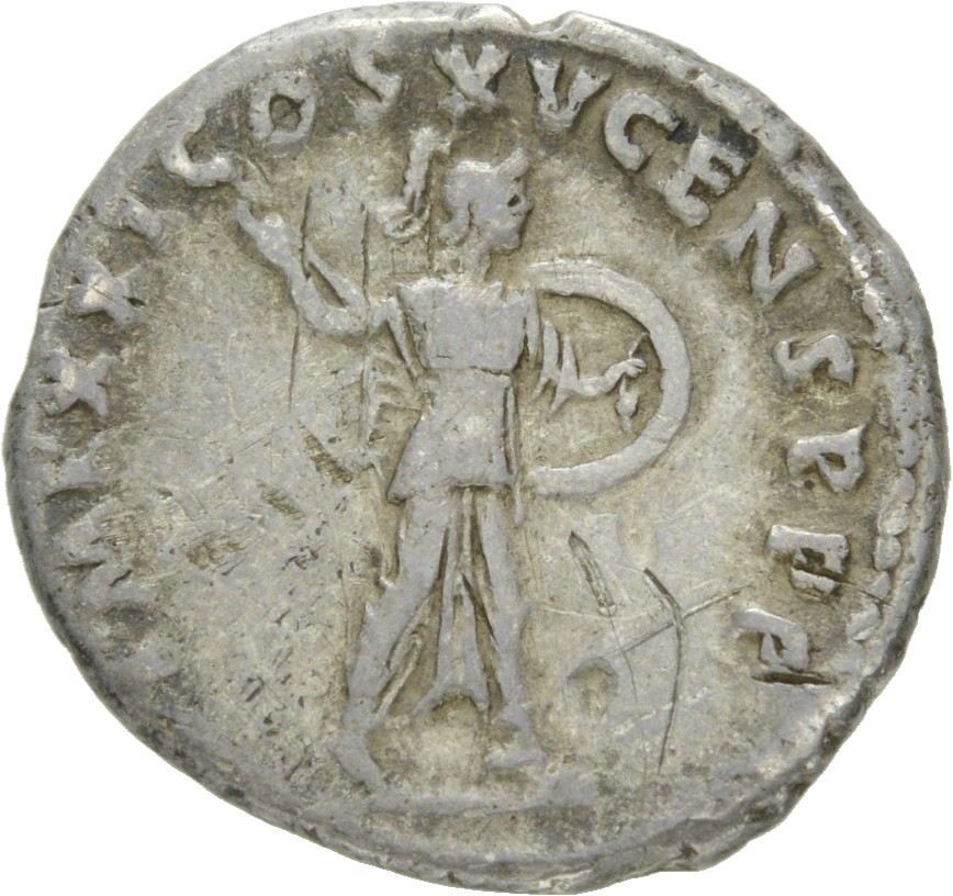 RIC II, Part 1 (second edition) Domitian 719 Domitian reverse, Minerva advancing right, holding spear and shield