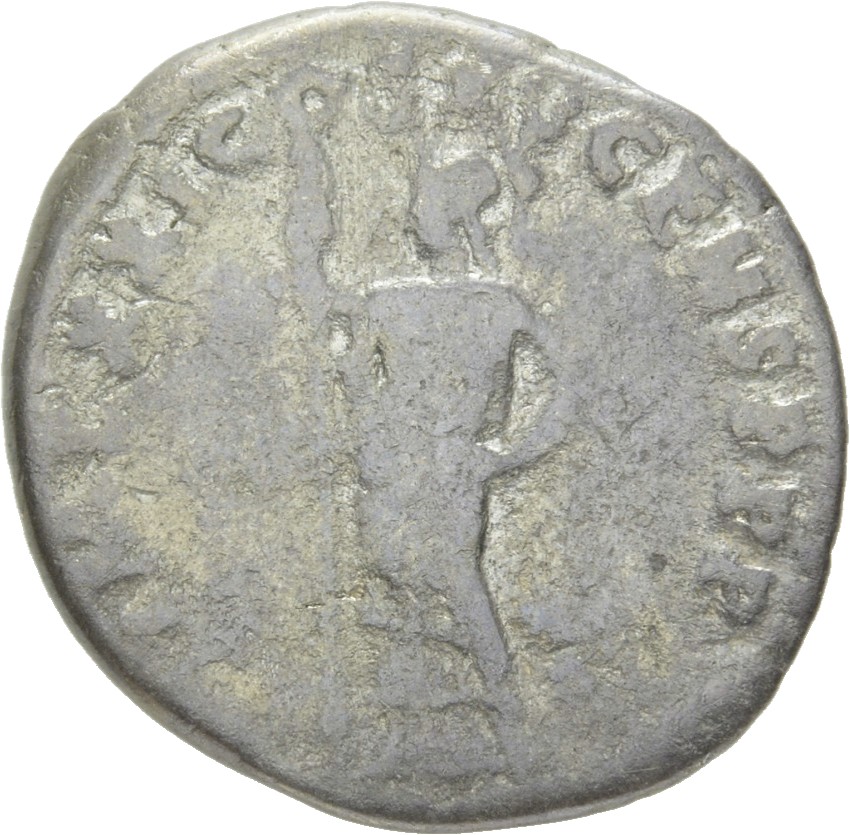 RIC II, Part 1 (second edition) Domitian 722 Domitian reverse, Minerva standing left, holding spear