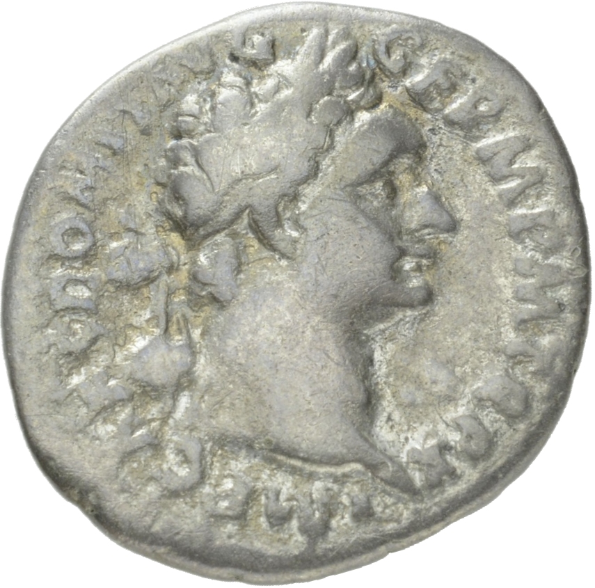 RIC II, Part 1 (second edition) Domitian 722 Domitian obverse, Head of Domitian, laureate, right