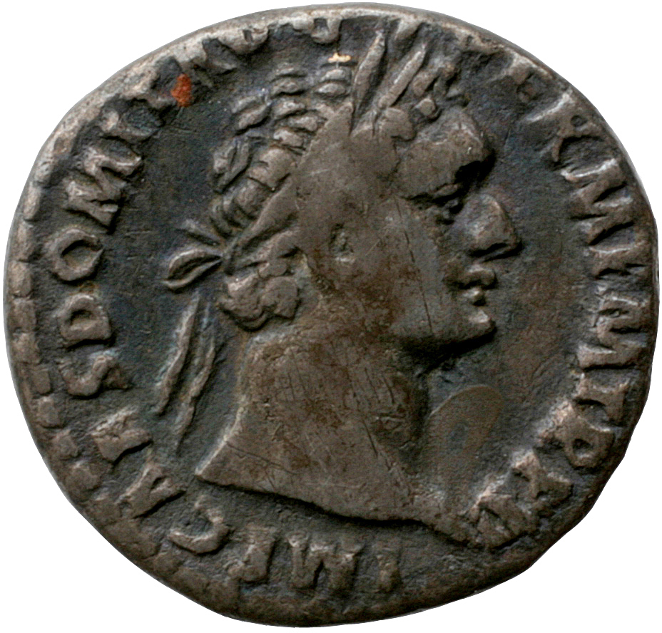 RIC II, Part 1 (second edition) Domitian 724 Domitian obverse, Head of Domitian, laureate, right