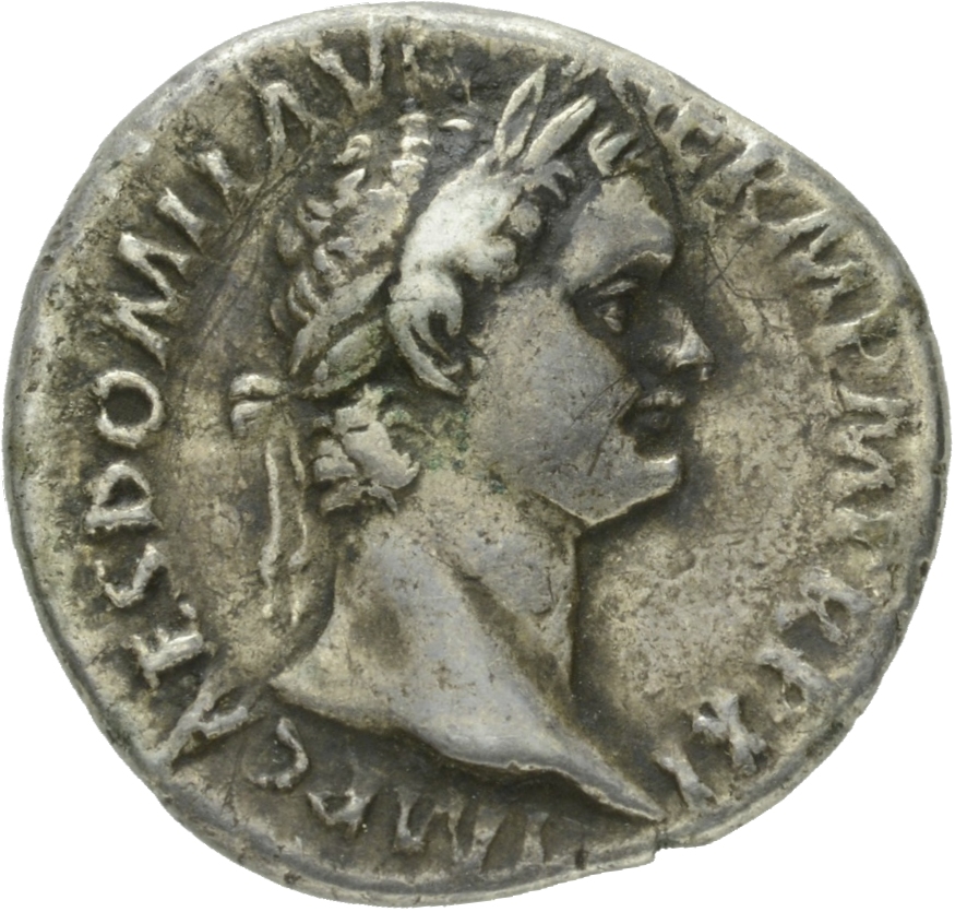 RIC II, Part 1 (second edition) Domitian 732 Domitian obverse, Head of Domitian, laureate, right
