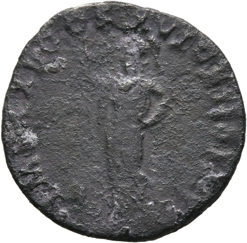 RIC II, Part 1 (second edition) Domitian 738 Domitian reverse, Minerva standing left, holding spear