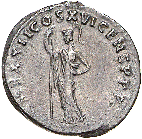 RIC II, Part 1 (second edition) Domitian 742 Domitian reverse, Minerva standing left, holding spear