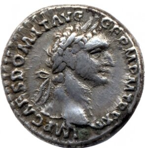 RIC II, Part 1 (second edition) Domitian 742 Domitian obverse, Head of Domitian, laureate, right