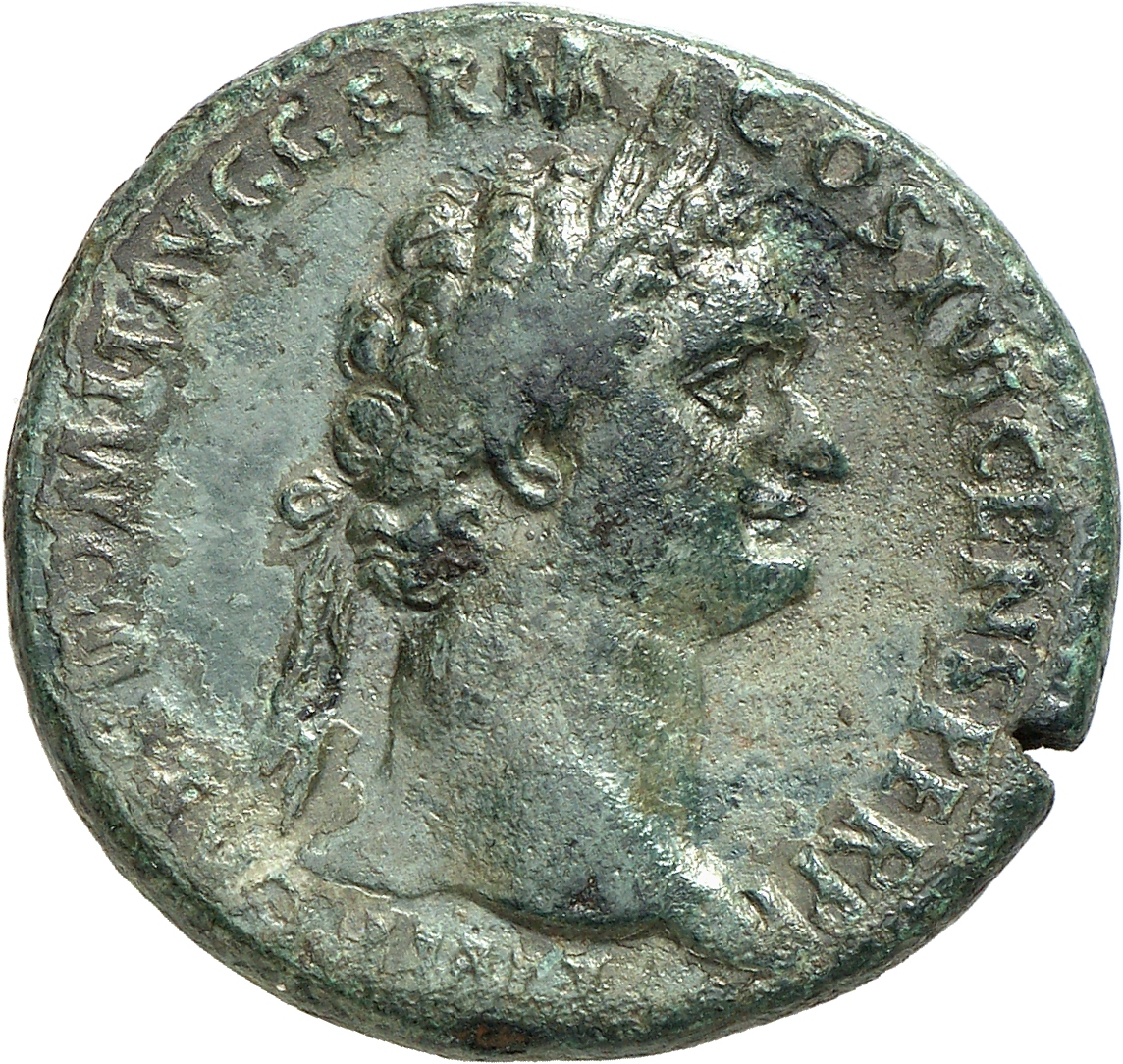 RIC II, Part 1 (second edition) Domitian 752 Domitian obverse, Head of Domitian, laureate, right
