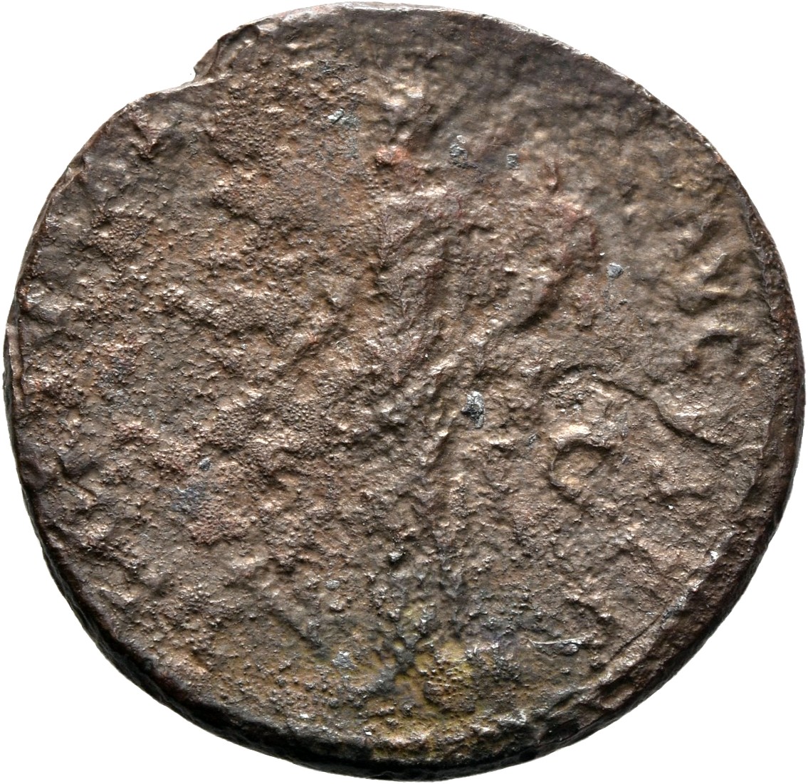 RIC II, Part 1 (second edition) Domitian 755 Domitian reverse, Fortuna standing left, holding rudder and cornucopiae