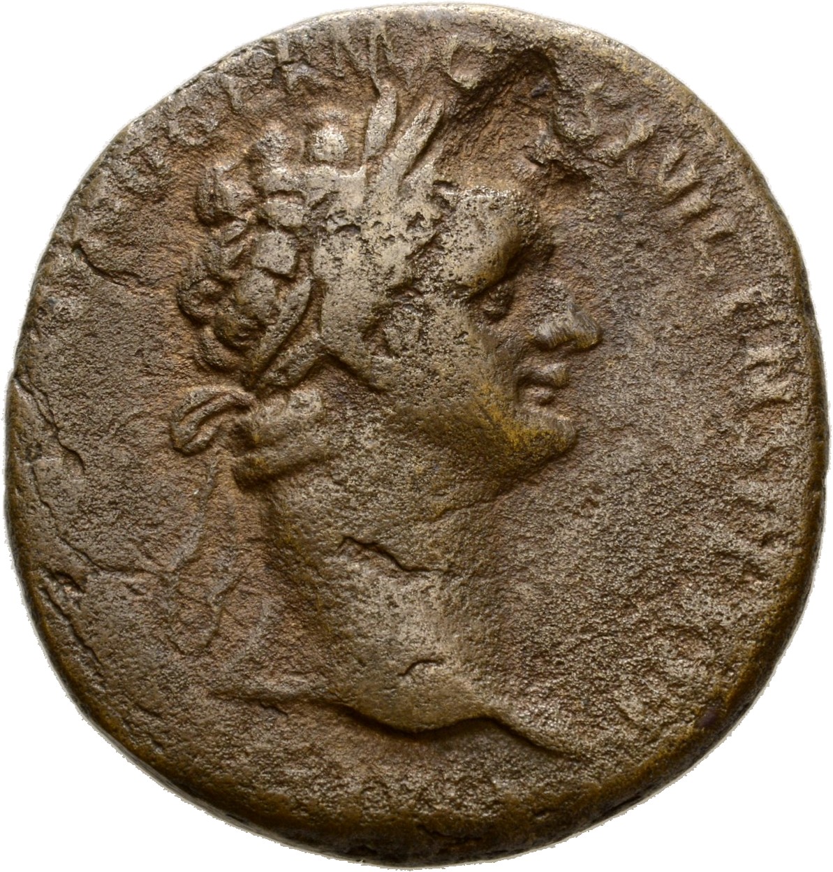 RIC II, Part 1 (second edition) Domitian 757 Domitian obverse, Head of Domitian, laureate, right