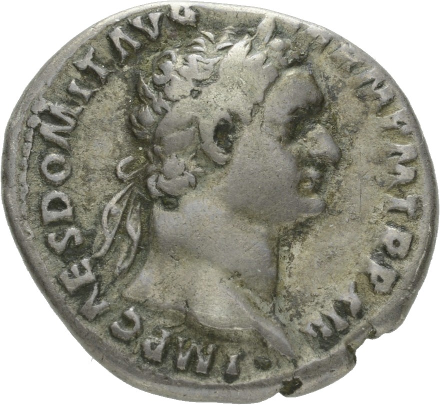 RIC II, Part 1 (second edition) Domitian 763 Domitian obverse, Head of Domitian, laureate, right