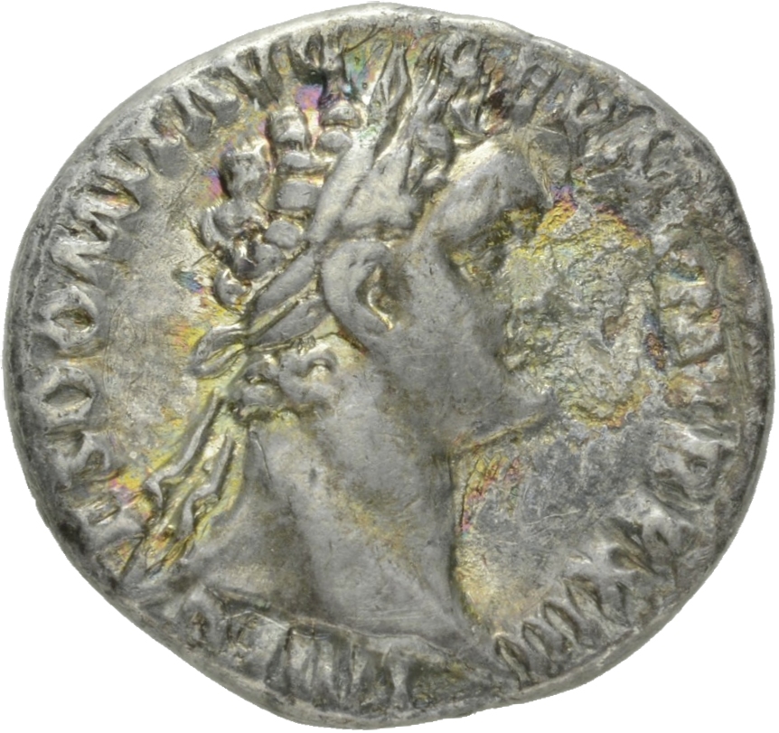 RIC II, Part 1 (second edition) Domitian 764 Domitian obverse, Head of Domitian, laureate, right