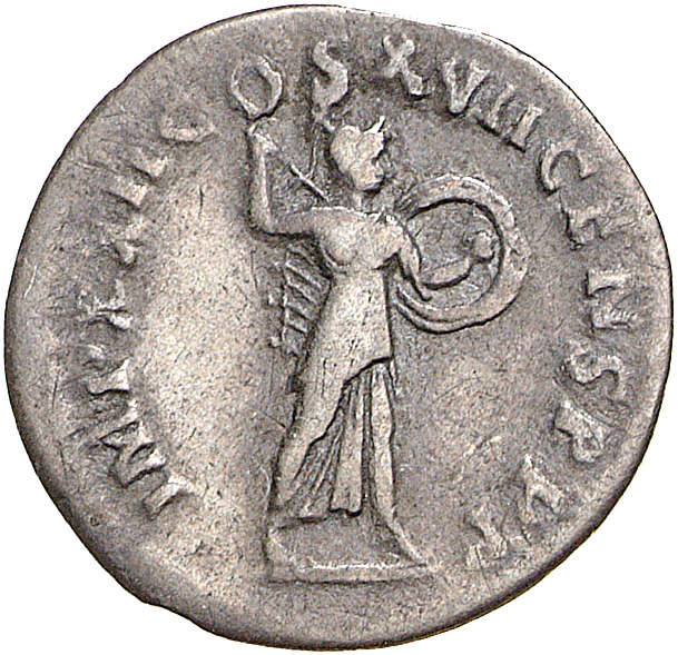 RIC II, Part 1 (second edition) Domitian 770 Domitian reverse, Minerva advancing right, holding spear and shield