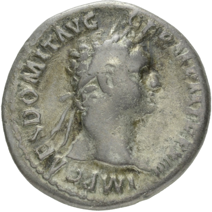 RIC II, Part 1 (second edition) Domitian 772 Domitian obverse, Head of Domitian, laureate, right