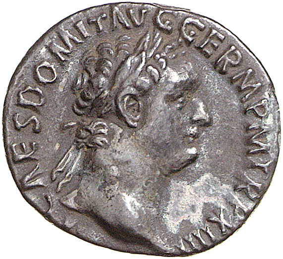 RIC II, Part 1 (second edition) Domitian 773 Domitian obverse, Head of Domitian, laureate, right