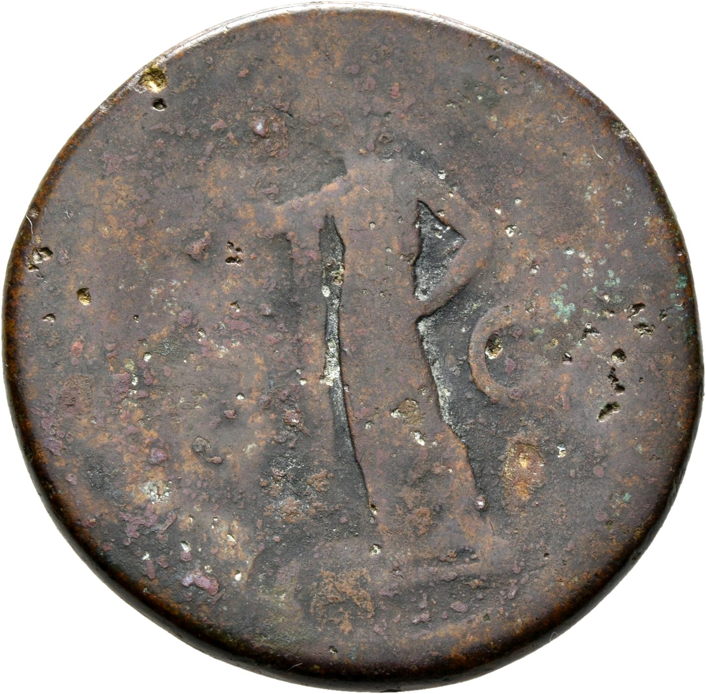 RIC II, Part 1 (second edition) Domitian 78 Domitian reverse, Minerva standing left, holding vertical spear in right hand