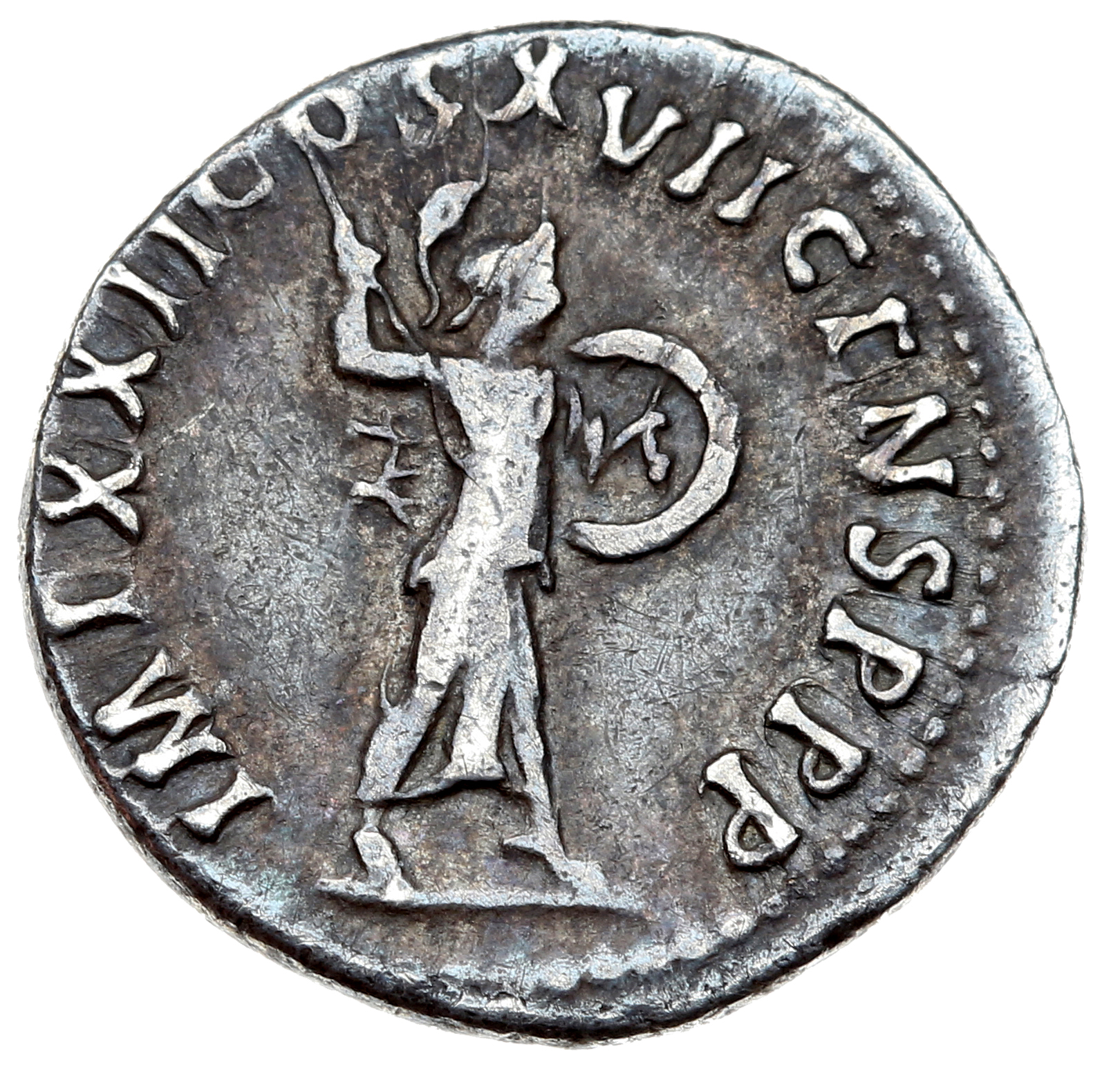 RIC II, Part 1 (second edition) Domitian 787 Domitian reverse, Minerva advancing right, holding spear and shield