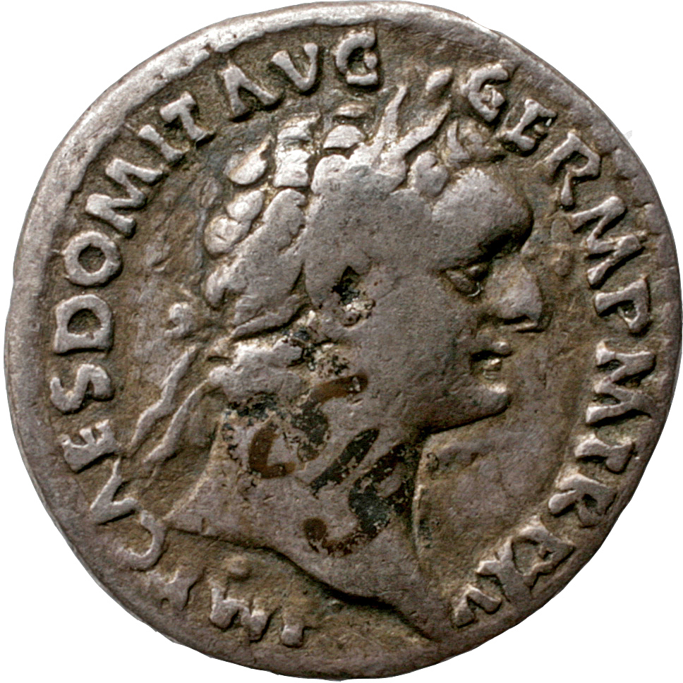 RIC II, Part 1 (second edition) Domitian 788 Domitian obverse, Head of Domitian, laureate, right