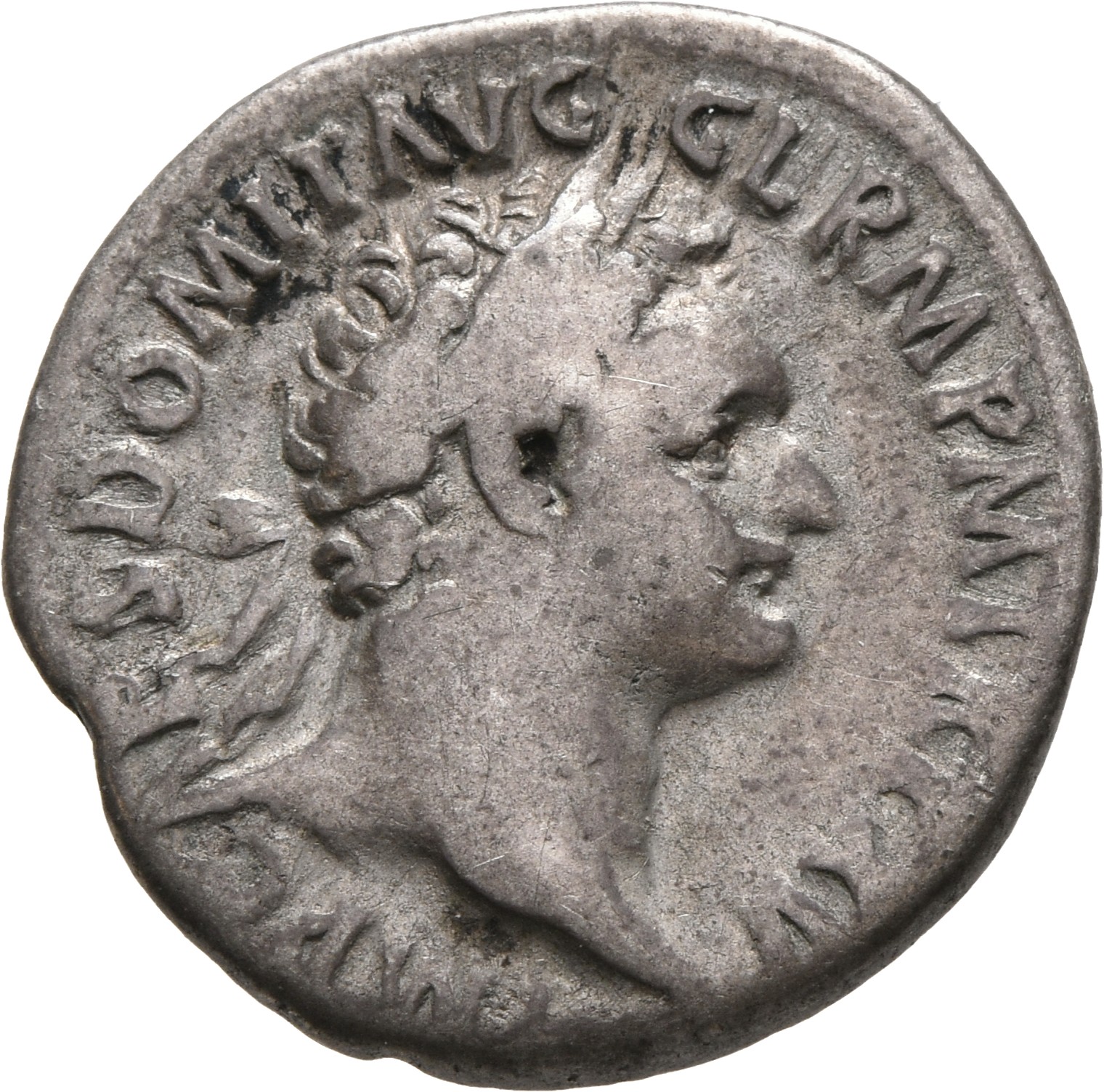 RIC II, Part 1 (second edition) Domitian 789 Domitian obverse, Head of Domitian, laureate, right