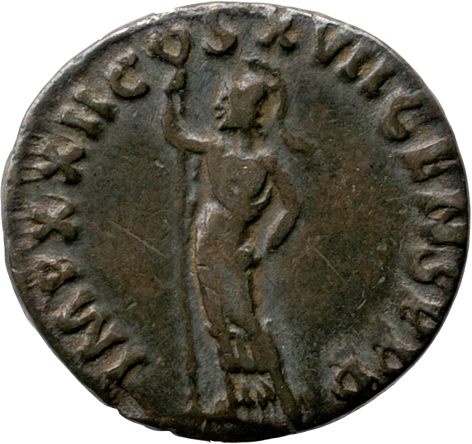 RIC II, Part 1 (second edition) Domitian 790 Domitian reverse, Minerva standing left, holding spear