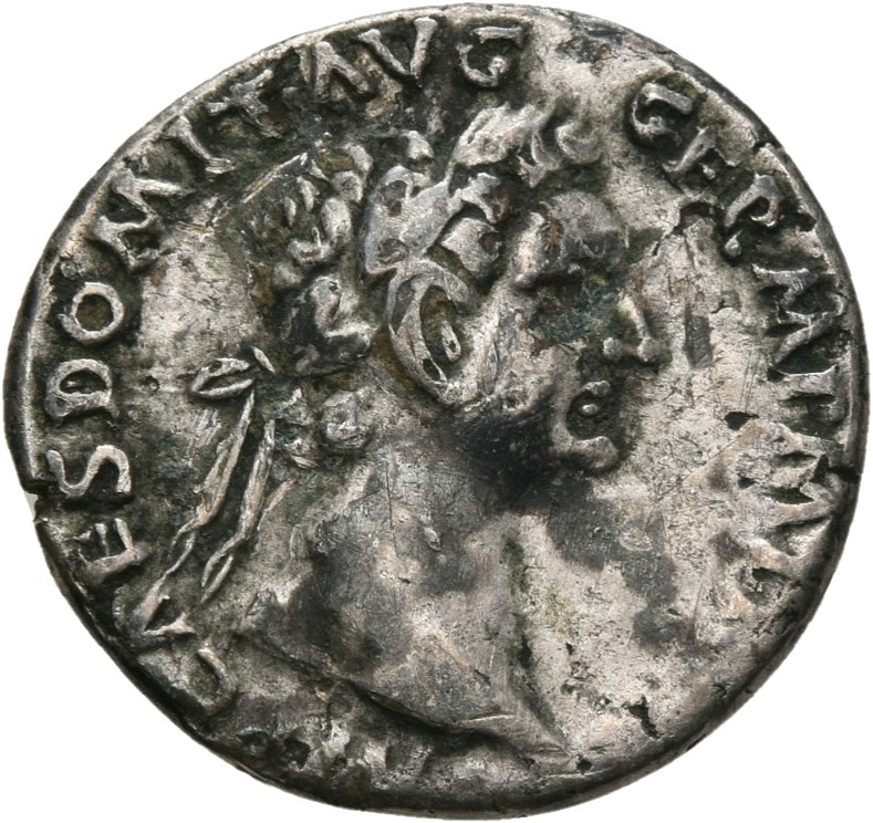RIC II, Part 1 (second edition) Domitian 790 Domitian obverse, Head of Domitian, laureate, right