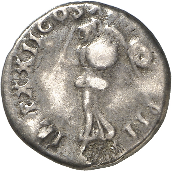 RIC II, Part 1 (second edition) Domitian 791 Domitian reverse, Minerva, winged, draped, helmeted, flying left, holding spe...