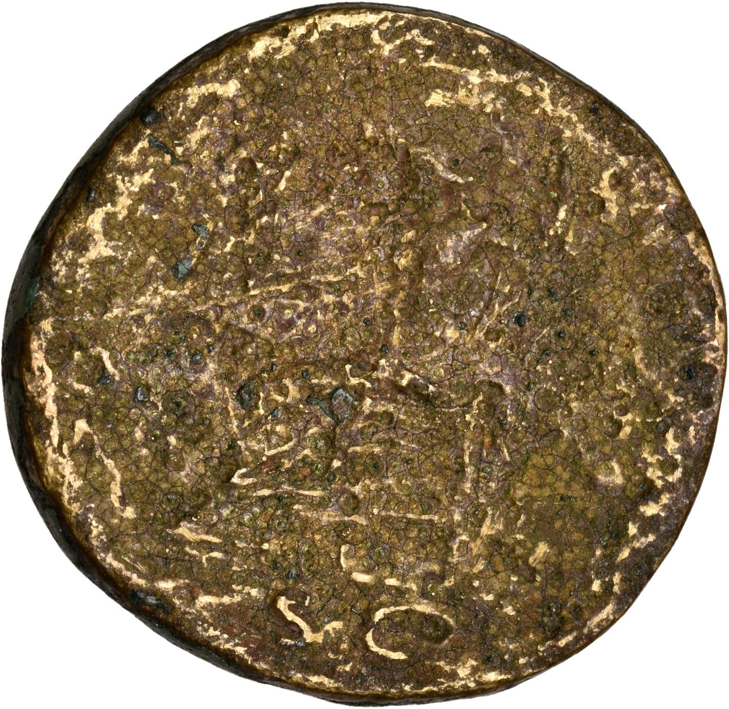 RIC II, Part 1 (second edition) Domitian 794 Domitian reverse, Jupiter seated left, holding Victory in right and vertical ...