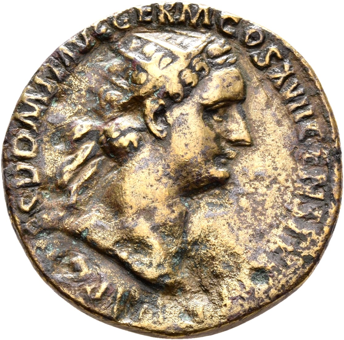 RIC II, Part 1 (second edition) Domitian 804 Domitian obverse, Head of Domitian, radiate, right