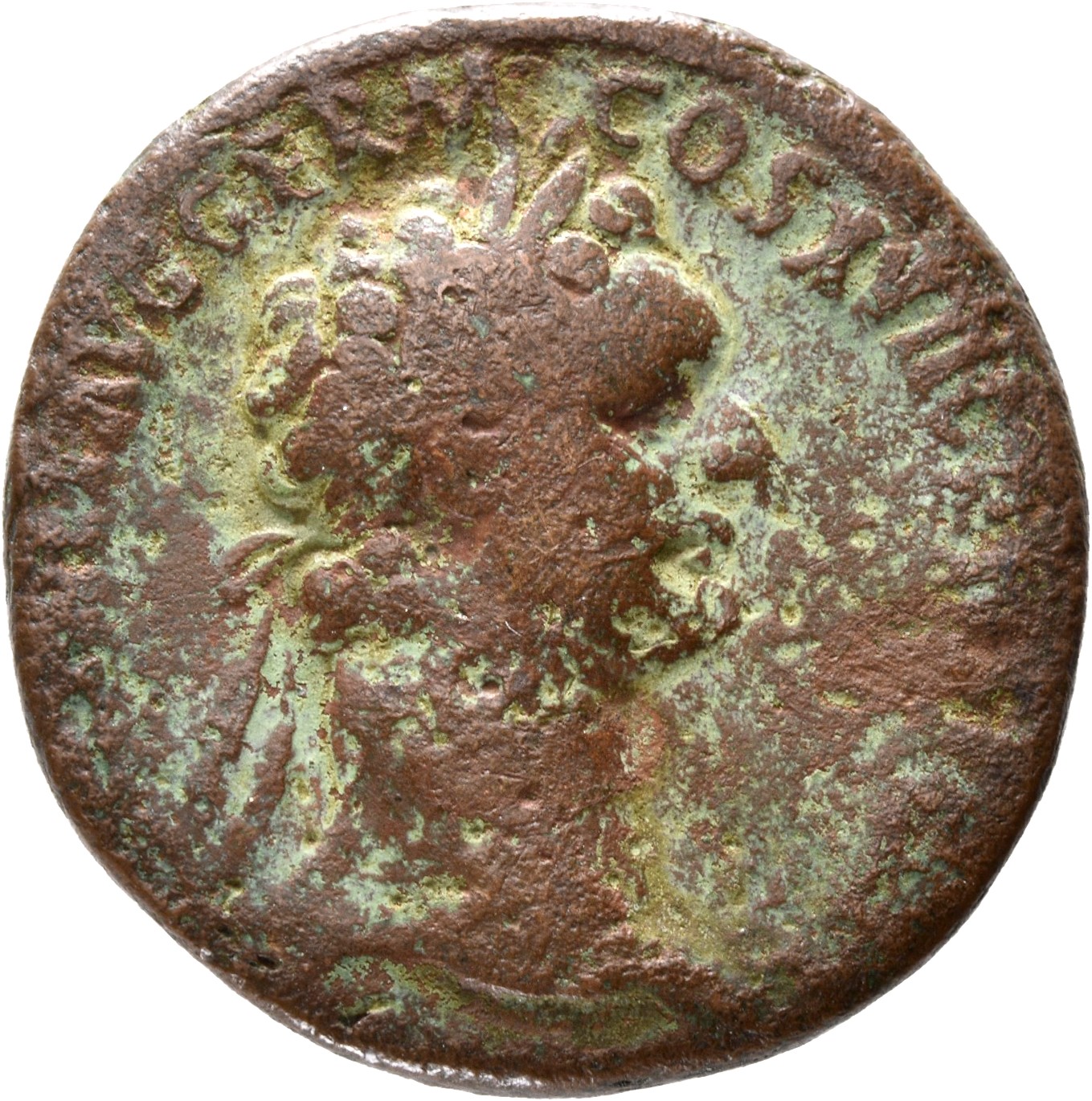 RIC II, Part 1 (second edition) Domitian 806 Domitian obverse, Head of Domitian, laureate, right