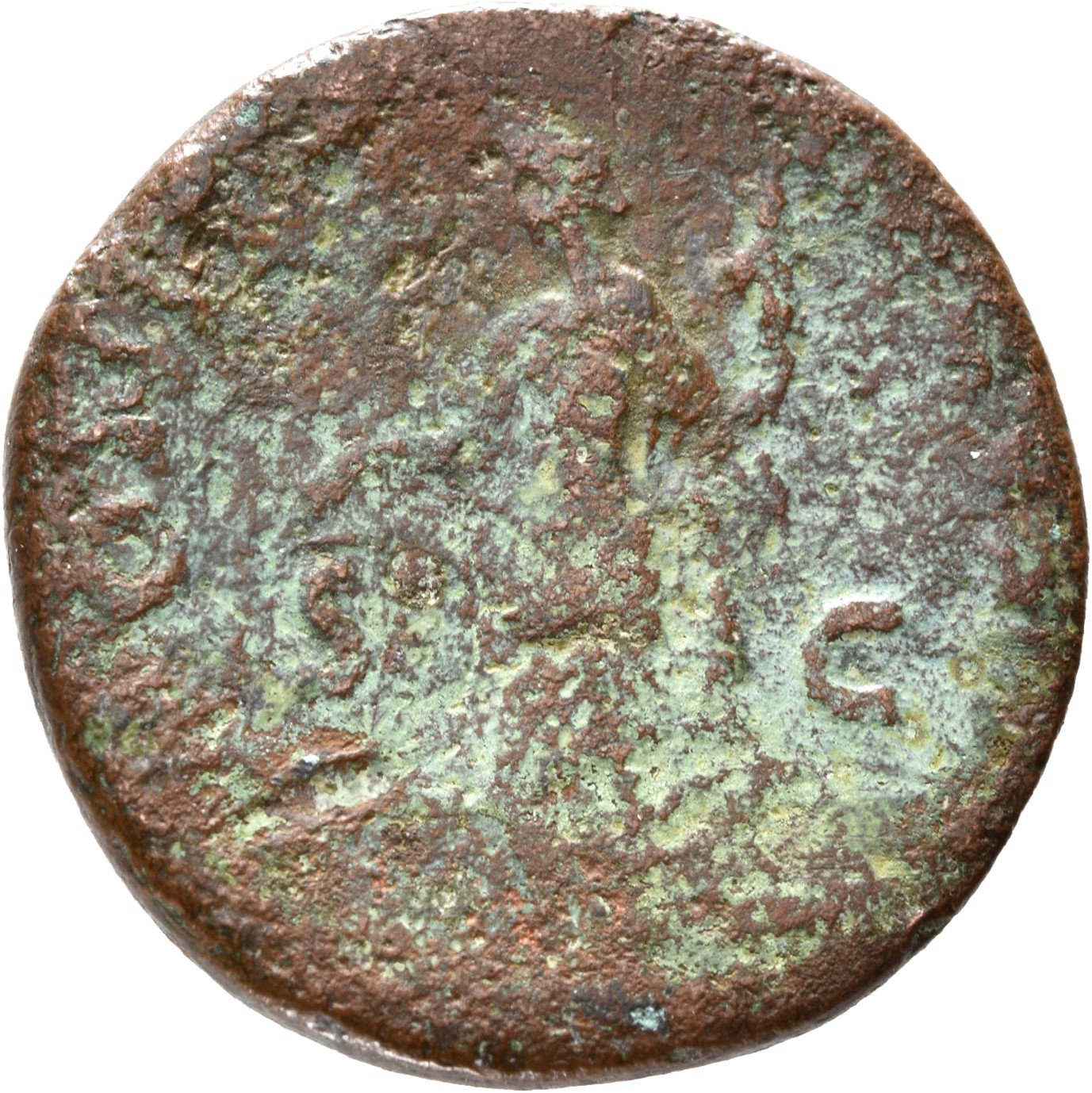RIC II, Part 1 (second edition) Domitian 806 Domitian reverse, Moneta standing left, holding scales in right hand and corn...