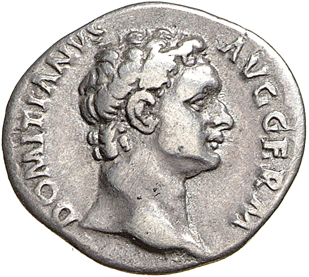 RIC II, Part 1 (second edition) Domitian 815 Domitian obverse, Head of Domitian, bare, right
