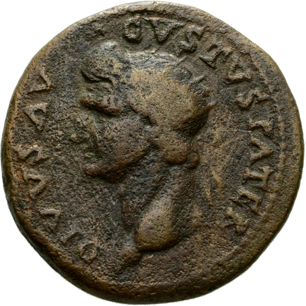 RIC II, Part 1 (second edition) Domitian 824 Domitian obverse, Head of Divus Augustus, radiate, left; star above