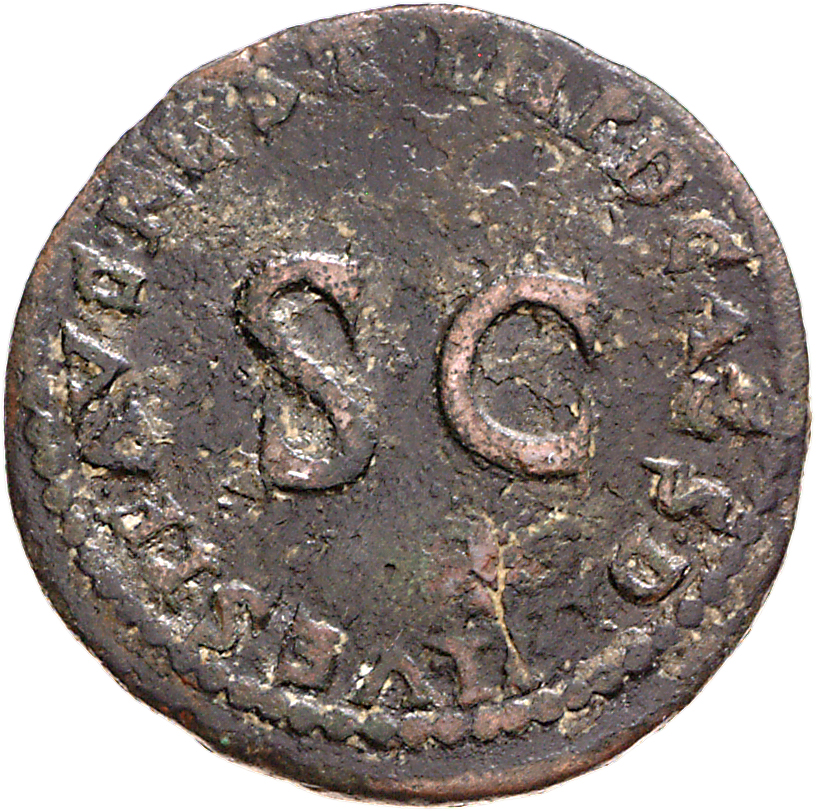 RIC II, Part 1 (second edition) Domitian 828 Domitian reverse, Head of Germanicus, bare, left