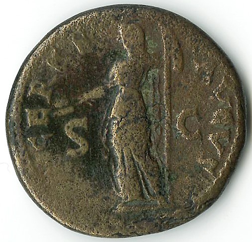 RIC II, Part 1 (second edition) Domitian 834 Domitian reverse, Ceres standing left, holding corn-ears and torch