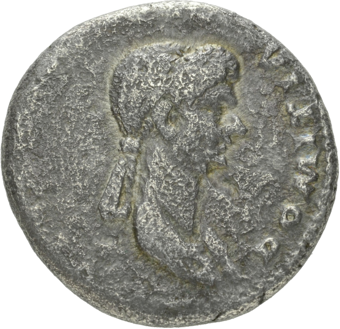 RIC II, Part 1 (second edition) Domitian 847 Domitian obverse, Bust of Domitia, draped, right; hair bundled in front and i...