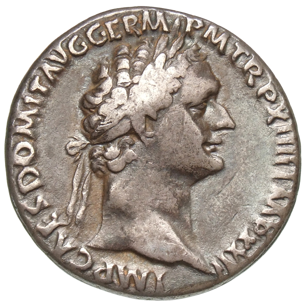 RIC II, Part 1 (second edition) Domitian 850 Domitian obverse, Head of Domitian, laureate, right