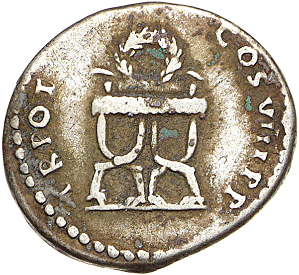 RIC II, Part 1 (second edition) Domitian 95 Domitian reverse, Wreath above curule chair