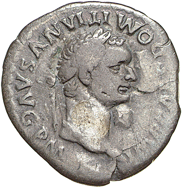 RIC II, Part 1 (second edition) Domitian 98 Domitian obverse, Head of Domitian, laureate, right