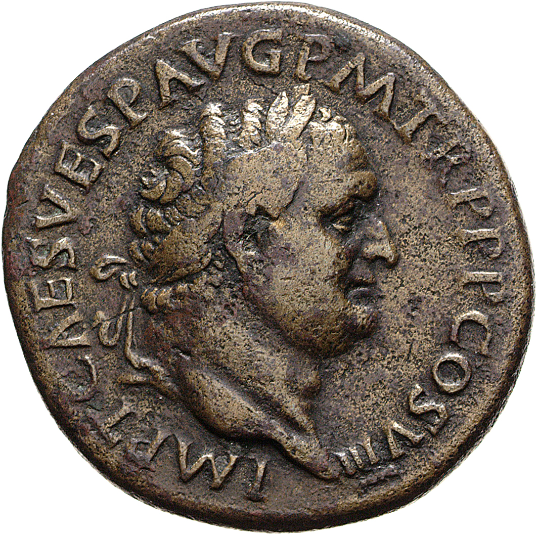RIC II, Part 1 (second edition) Titus 136 Titus obverse — Head of Titus, laureate, right