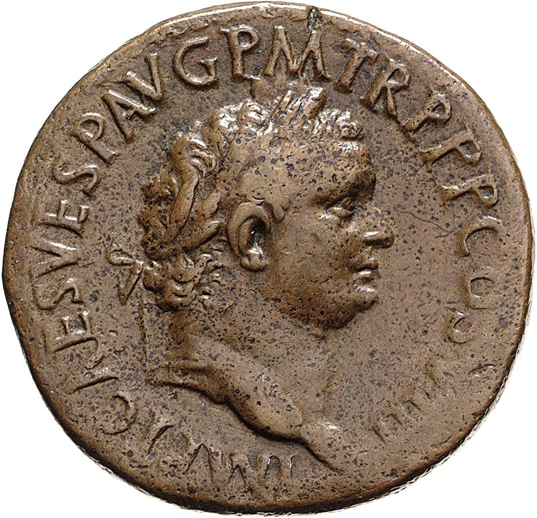 RIC II, Part 1 (second edition) Titus 143 Titus obverse — Head of Titus, laureate, right