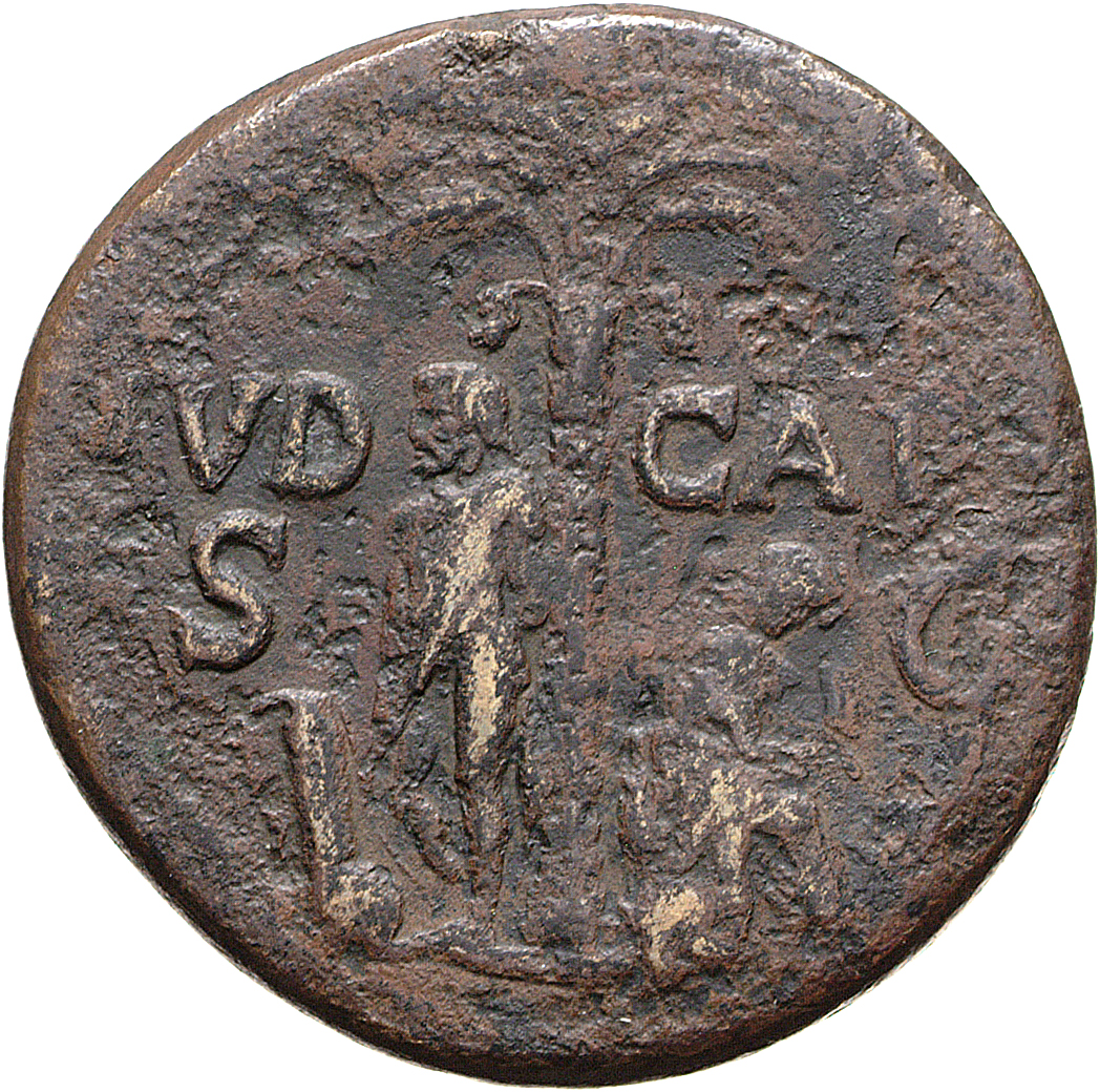 RIC II, Part 1 (second edition) Titus 148 Titus reverse, Captive standing to left of palm-tree; Judaea seated right on arms