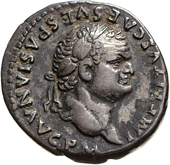 RIC II, Part 1 (second edition) Titus 15 Titus obverse, Head of Titus, laureate, right