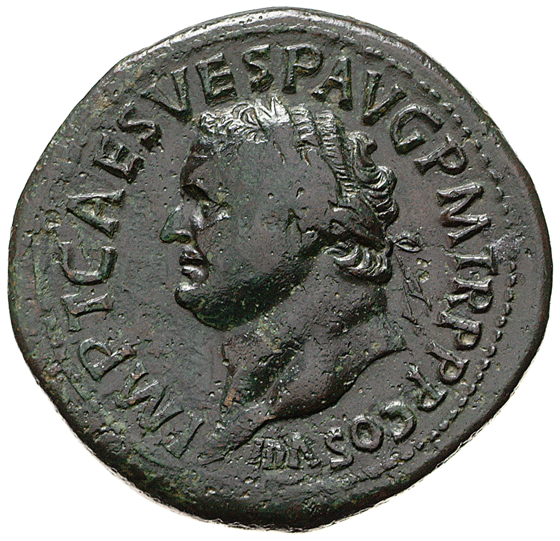 RIC II, Part 1 (second edition) Titus 153 Titus obverse, Head of Titus, laureate, left