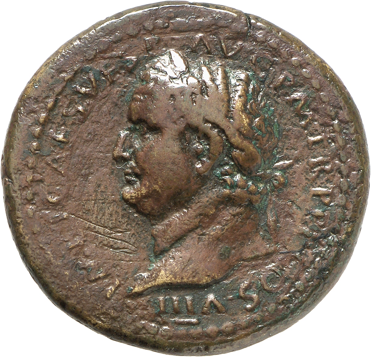 RIC II, Part 1 (second edition) Titus 155 Titus obverse, Head of Titus, laureate, left
