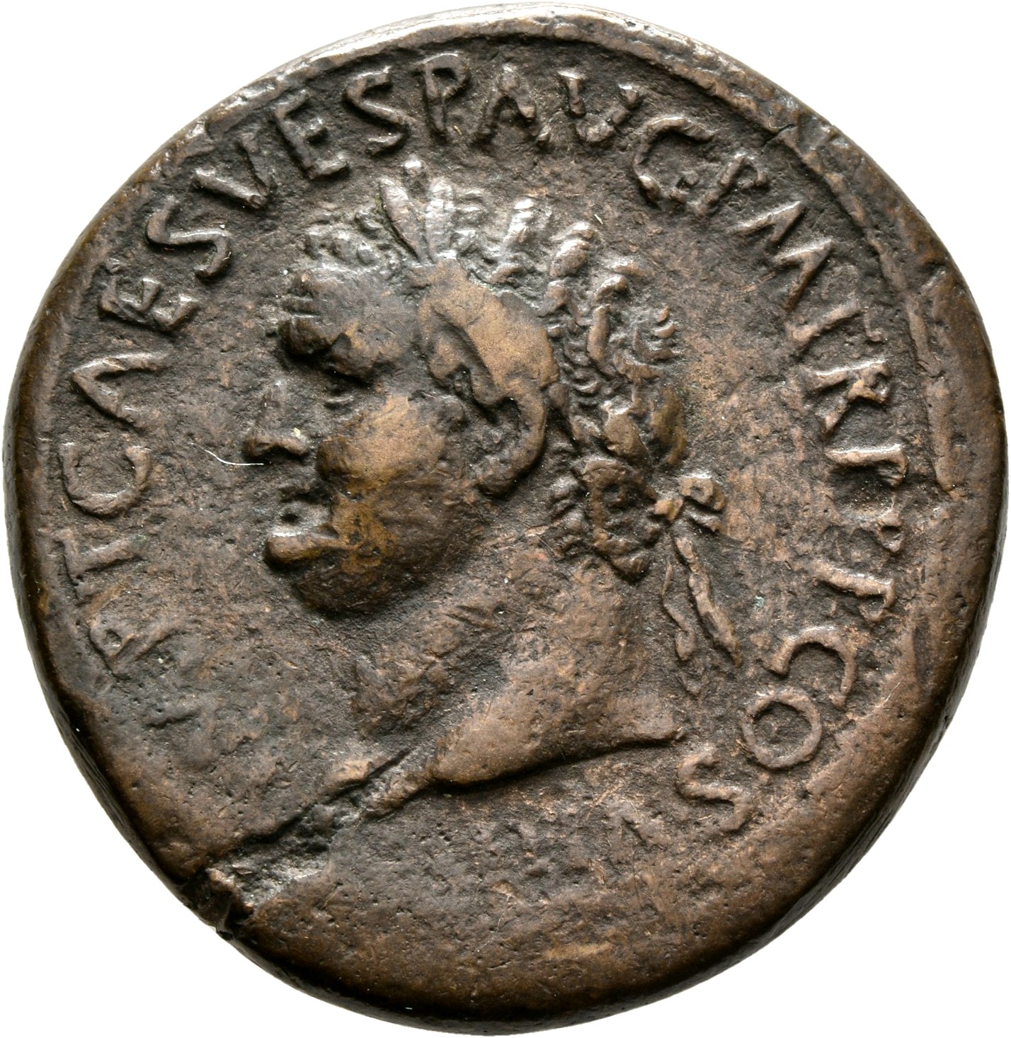RIC II, Part 1 (second edition) Titus 155 Titus obverse — Head of Titus, laureate, left