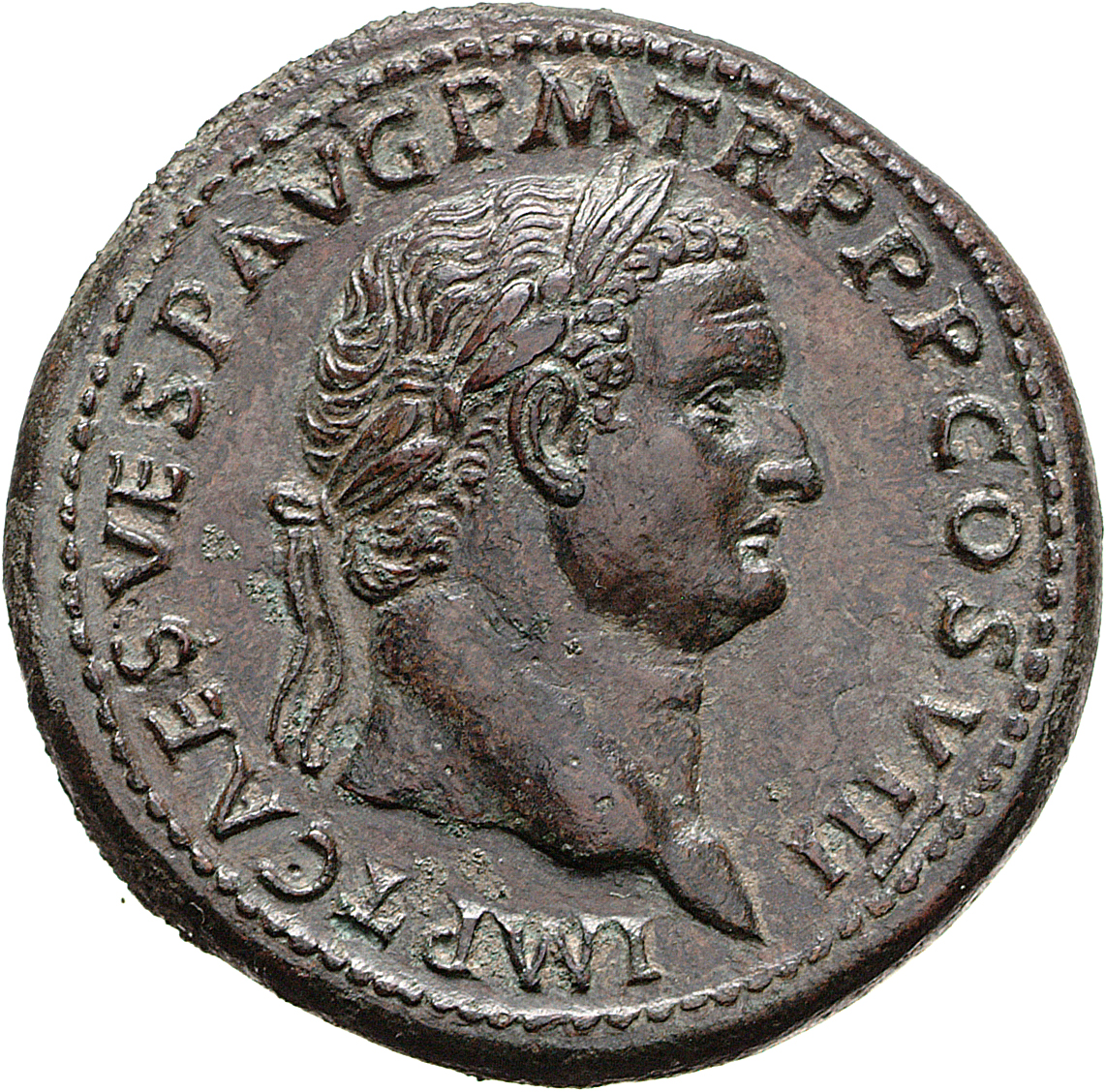 RIC II, Part 1 (second edition) Titus 156 Titus obverse, Head of Titus, laureate, right