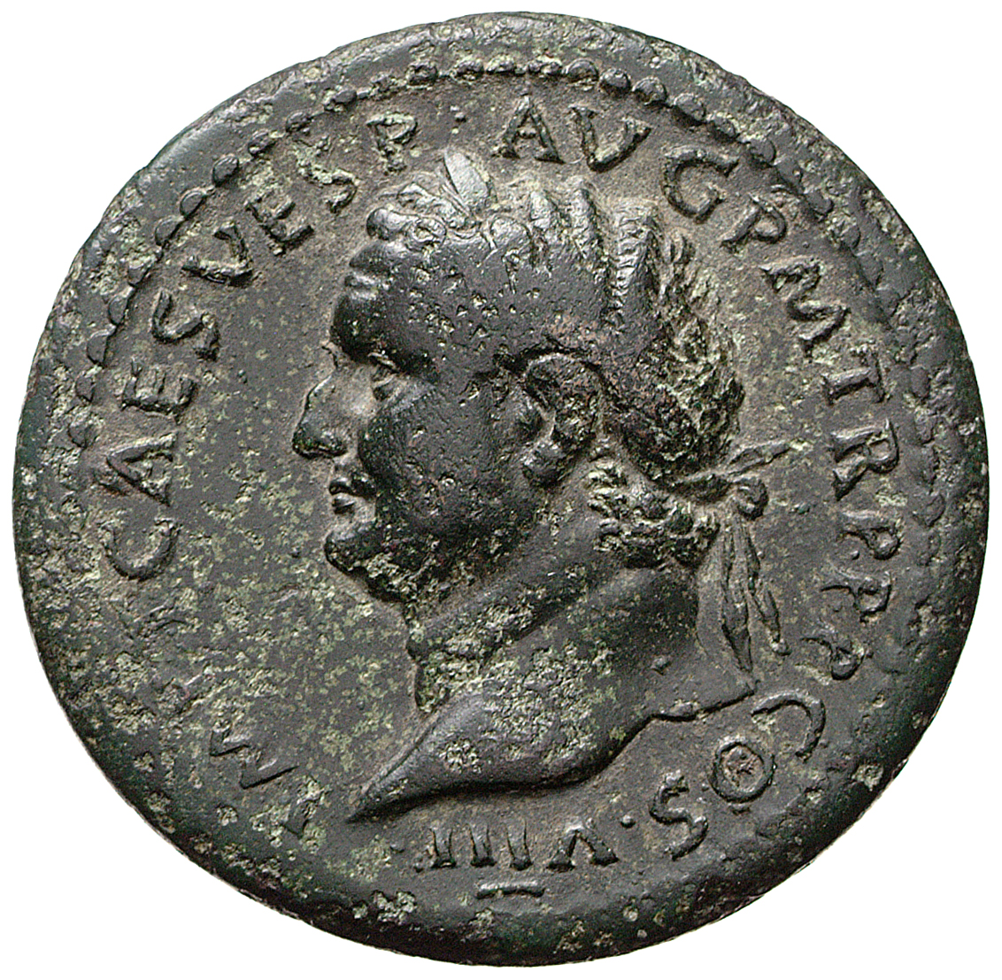 RIC II, Part 1 (second edition) Titus 158 Titus obverse, Head of Titus, laureate, left