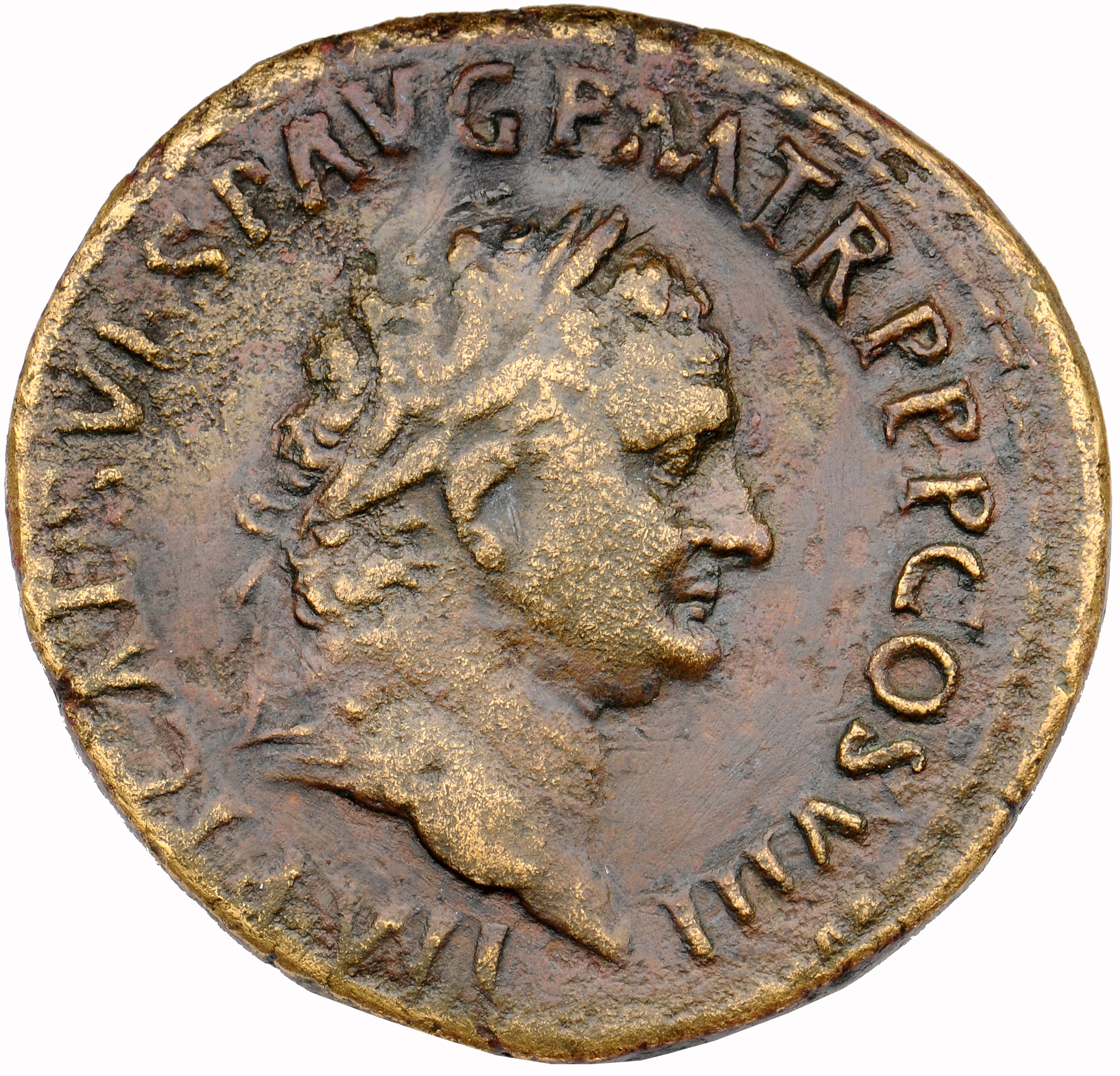 RIC II, Part 1 (second edition) Titus 161 Titus obverse, Head of Titus, laureate, right