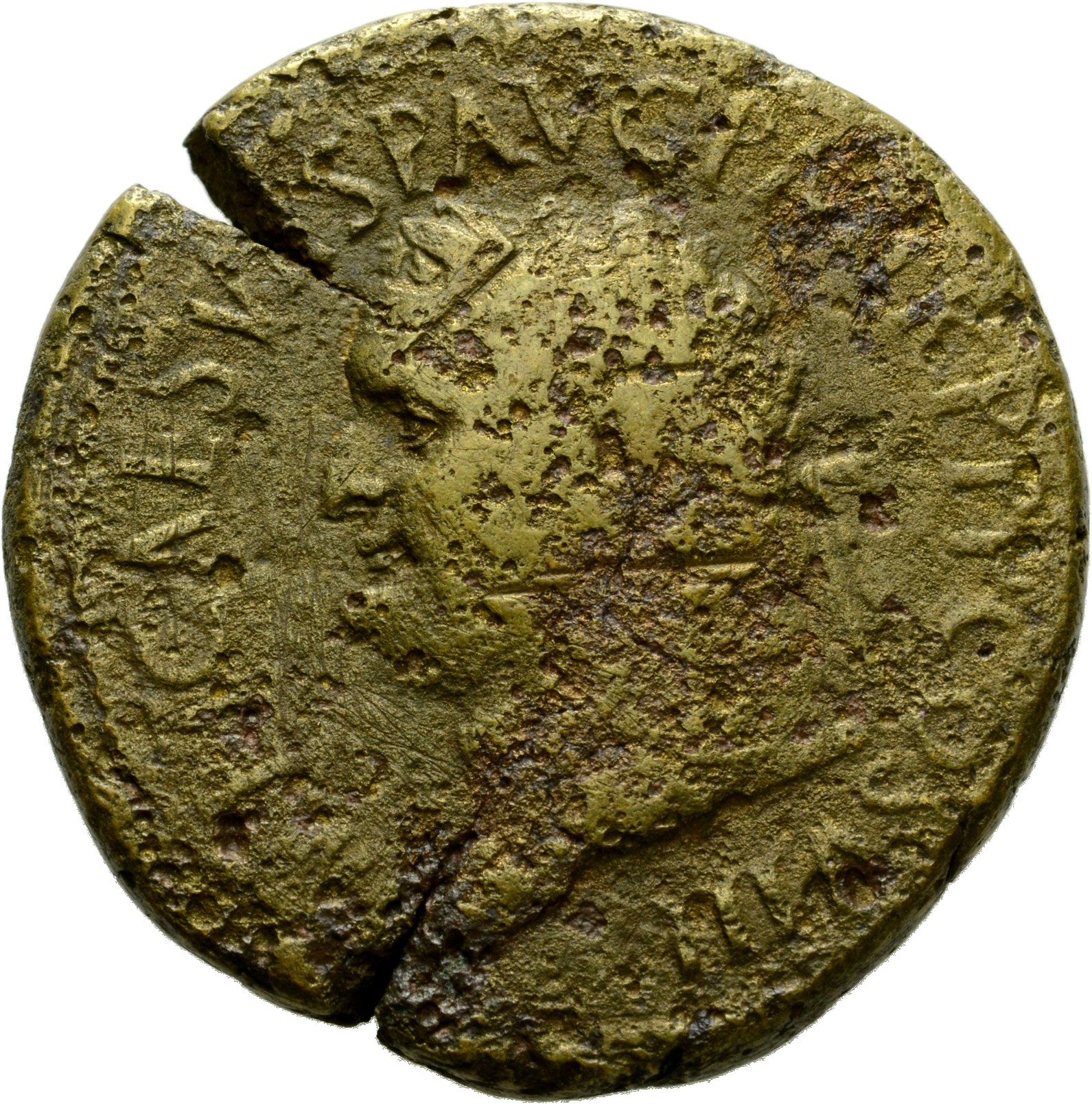 RIC II, Part 1 (second edition) Titus 162 Titus obverse, Head of Titus, laureate, left