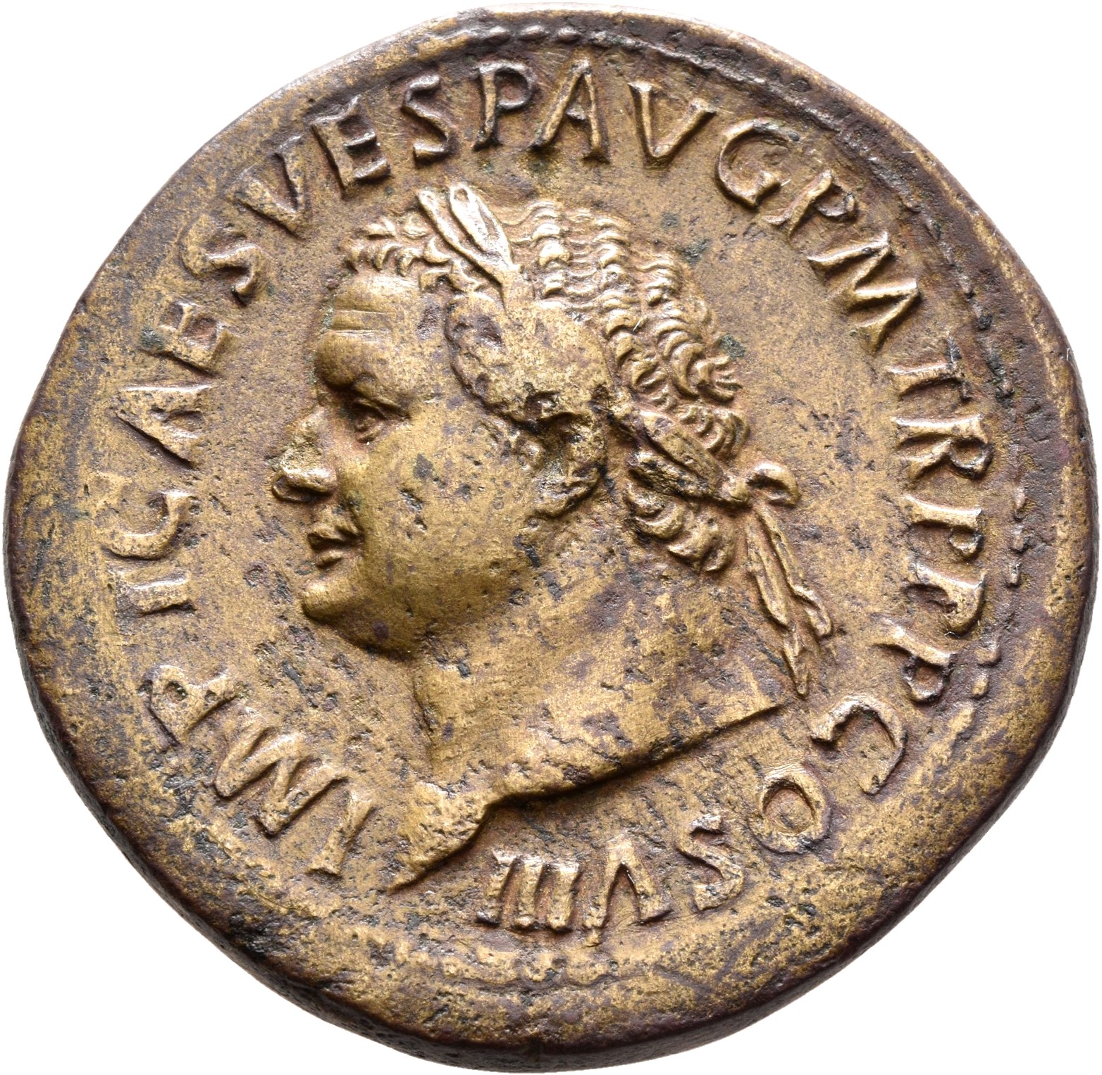 RIC II, Part 1 (second edition) Titus 170 Titus obverse, Head of Titus, laureate, left
