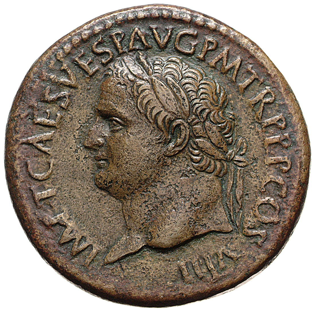 RIC II, Part 1 (second edition) Titus 183 Titus obverse, Head of Titus, laureate, left
